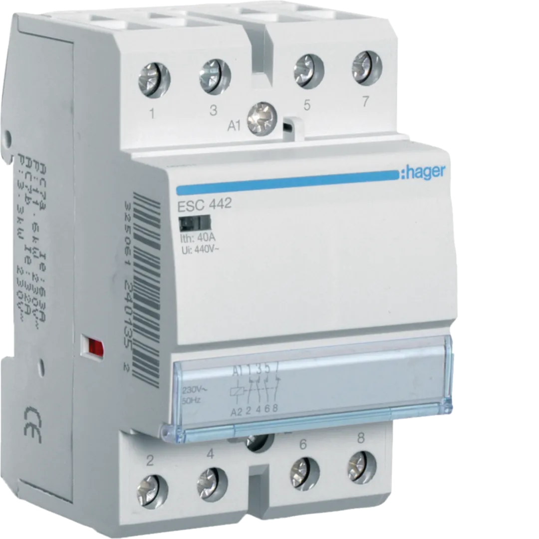 Contactor, 40A, 2ND/2NI, 230V